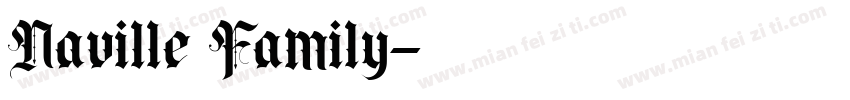 Naville Family字体转换